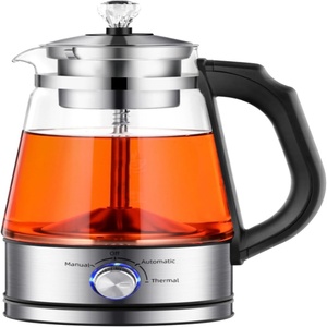 1.3L High Borosilicate Glass Automatic Steam Portable Electric <b>Kettle</b> Tea Maker Electric Tea <b>Kettle</b> for Boiling Water K011 - Product Image 1