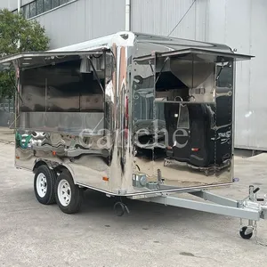 Carrito de Comida Móvil Estándar Alemán de 4m, Quiosco de Café y Galletas al Aire Libre, Remolque de Comida Móvil - Product Image 3