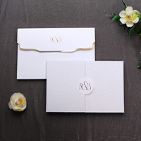 Cartes d'invitation de mariage haut de gamme personnalisées avec design en relief rose, couverture rigide, impression par transfert thermique, détails personnalisés