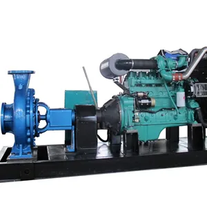 Factory best-selling large flow 460m3/h automatic starting diesel engine centrifugal water pump connection with clutch