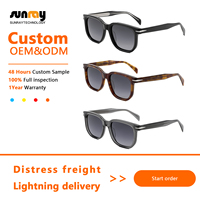 Lunettes de soleil de luxe en acétate pour hommes, verres polarisés TAC, vente en gros, lunettes anti-lumière bleue haut de gamme, personnalisables OEM, unisexe
