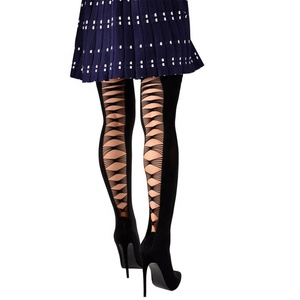 Big Size 46 Back Cut Out Skintight High Heel Women Over Knee High Boots Stretch Wide Fit Stiletto Sock Long <b>Booties</b> - Product Image 4