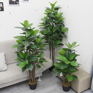 Ficus-árbol Artificial de goma Peva, plantas artificiales para decoración de jardín, novedad de 2021 - Product Image 3