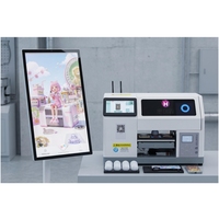Impresora UV Plana Inteligente A5 XP600, Máquina de Personalización de Regalos Multicolor Totalmente Automática, Pantalla Táctil de 7 Pulgadas, Código QR, Bolígrafo, Pelota de Golf
