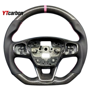 Volante <span class=keywords><strong>de</strong></span> Fibra <span class=keywords><strong>de</strong></span> Carbono Real Personalizado <span class=keywords><strong>de</strong></span> Estilo Racing para Transit Custom 20-24, Accesorios Interiores para Automóviles, Piezas <span class=keywords><strong>de</strong></span> Autobús - Product Image 3