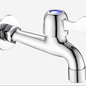 Robinet de machine à laver 4 points, eau froide simple, ouverture rapide pour lavabo et serpillière - Product Image 2