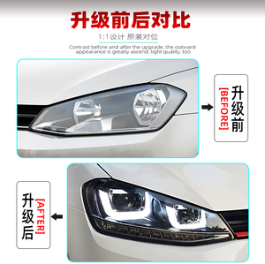 Faros Led para <span class=keywords><strong>VW</strong></span> <span class=keywords><strong>Golf</strong></span> 7 GTI Xenon <span class=keywords><strong>2013</strong></span> a 2016 para Volkswagen <span class=keywords><strong>Golf</strong></span> 7 R Módulo de faros - Product Image 3