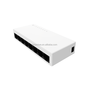 High-Speed 8-Port Plastic Shell Network Switch 8GE Desktop Switch 1000Mbps Fast Ethernet LAN Switch - Product Image 3