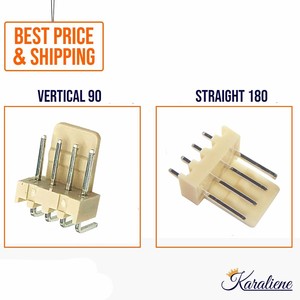 KF2510 2510-4A 2510-4AW ขั้วต่อเทอร์มินัลแบบตรงแนวตั้ง 4 พิน 2.54 มม. สำหรับตัวผู้ - Product Image 2