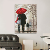 Kit de Peinture Diamant Personnalisé Scène de Rue Pluvieuse, Broderie Mosaïque en Résine, Décoration Murale – Meilleures Ventes