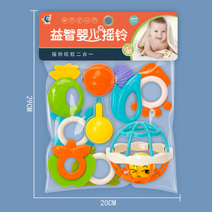 Vente en gros Ensemble de 9 pièces de jouets de dentition en plastique pour animaux mignons Jouet pour <span class=keywords><strong>1</strong></span> an <span class=keywords><strong>Hochet</strong></span> pour nouveau-né Jouets de 6 à 12 <span class=keywords><strong>mois</strong></span> Hochets pour bébé - Product Image 2