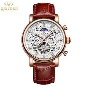 <span class=keywords><strong>KINYUED</strong></span> — <span class=keywords><strong>montre</strong></span> mécanique automatique pour hommes, marque de luxe, à la mode, de bonne qualité, cadran de Phase de lune, J026 - Product Image 6