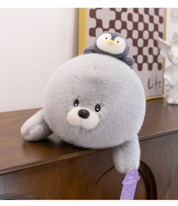 Peluche a Forma di Zano Marino, Bambola di Peluche Imbottita in Cotone PP, Cuscino per Dormire per Bambine, Regalo 31cm-50cm - Product Image 6
