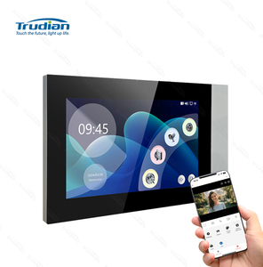 Trudian 7 pulgadas visión nocturna puerta entrada <span class=keywords><strong>2</strong></span> sistema de intercomunicación con cable RFID desbloquear Cámara timbre puerta Teléfono para casa Villa - Product Image 4