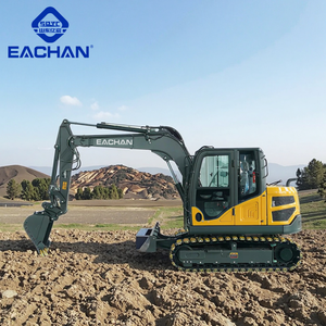 Excavadora de motor potente EPA Euro 5, máquina de minería de 6,5 toneladas, embolsadora grande para paisajismo, pista de goma, excavadora fuerte, envío gratis - Product Image 1