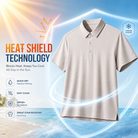 JNEI Teknik Spor Polo Tişörtü 150gsm Termal Bloklu Nefes Alabilen Polyester Özel Logo Baskılı Toplu İhracat