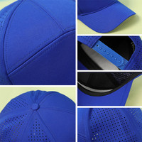 Casquette de sport de course à pied 7 panneaux non structurée de haute qualité de style européen et américain Casquette de baseball de camping-car à séchage rapide pour hommes