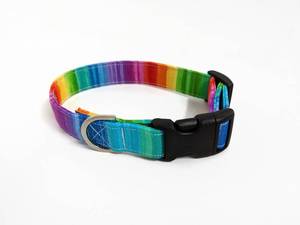 ปลอกคอสุนัขลายรุ้งสีสันสดใสสำหรับ LGBTQ+ - Product Image 4