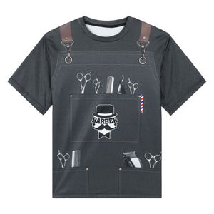 Vinne 2024 nuovo stile uomo donna barbiere t-shirt 3D tutto stampato abbigliamento da lavoro camicie regalo <span class=keywords><strong>parrucchiere</strong></span> - Product Image 3