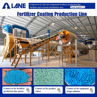 Línea de Producción de Urea Recubierta con Aceite de Neem LANE, Granulada de Liberación Controlada Orgánica, con Tambor Rotatorio Integrado, Planta Personalizada Integral