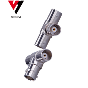 Tốt Nhất Bán Chất Lượng Cao BNC Ba Nữ T-Hình Kết Nối Cctv BNC T-Hình Q9 Một Nam Và Hai Nữ Giám Sát Adapter - Product Image 3