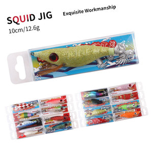 3.5 # g gewickelt Fluorescent <span class=keywords><strong>Luminous</strong></span> tintenfisch jig locken hartplastik köder - Product Image 5