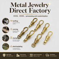 Fermoir pivotant en laiton pour sac, composants de bijouterie semi-finis, accessoires de connexion pour la fabrication de bracelets, décoration de sacs à main, fabrication sur mesure en usine