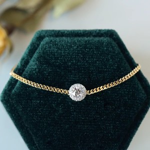 Elegante braccialetto da donna per il pendolarismo, geometrico, rotondo, con zirconi cubici intarsiati, gioiello da polso chic per tutti i giorni - Product Image 2