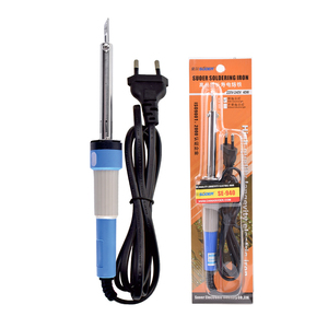 <span class=keywords><strong>Fer</strong></span> à <span class=keywords><strong>souder</strong></span> OEM haute qualité 40W à chauffage rapide par contact, chauffe en 20s, 200-480°C, AC220-240V, pointes de type couteau, pour circuits de drones FPV - Product Image 1
