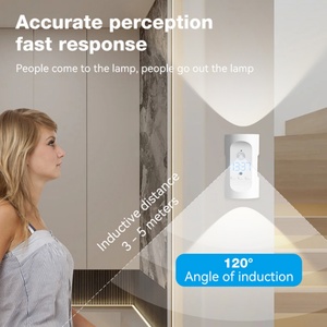 Lampe murale LED intelligente pour chambre à coucher, best-seller, trois températures de couleur, gradation progressive, détection de mouvement - Product Image 3