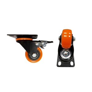 3 Polegada 5 Polegada Médio Dever Giratório Pvc <span class=keywords><strong>Caster</strong></span> Laranja Trolley Roda <span class=keywords><strong>Caster</strong></span> 4 Polegadas - Product Image 3