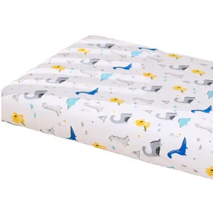 Fitted crib sheet Baby crib sheet 100% cotton Muslin Cover Fitted Plain fitted Crib Sheets For Home