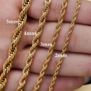 Summer Style Casual/Sporty 18k Gold Plated Charm Necklace Stainless Steel Women Accessories Link <b>Chain</b> Jewelry Anniversary XR - Product Image 5