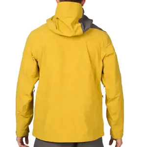 Custom Outdoor Wear Rain Jacket Men Waterproof Climbing Lightweight Hiking Jacket Windproof Windbreaker Outerwear Mountain Coat