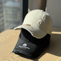 Casquette OEM délavée style Dad Hat, brodée, à calotte souple et large bord, avec lettres, pour hommes et femmes