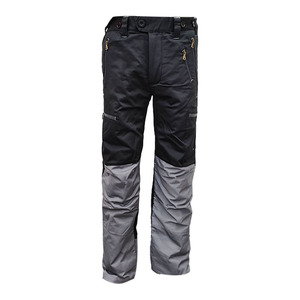 بنطلون أمان رجالي من ستيرديارمور، أسود ورمادي، فئة EN 1، مصنوع من قماش أكسفورد 100% بوليستر، 9 طبقات واقية، مضاد للقطع وقابل للتنفس - Product Image 1