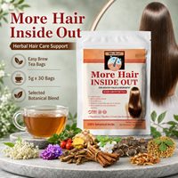 Tisane More Hair Inside Out pour la Soins des Cheveux, Sachets de Thé Faciles à Infuser 5g, 30 Sachets, Jasmin Gingembre, Vente en Gros, Marque Privée, Fabrication en Usine