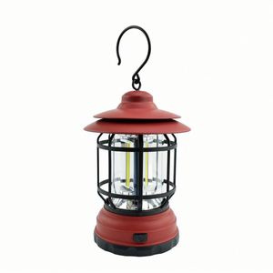 Lanterne de camping rétro portable, étanche, rechargeable par USB, à suspendre, pour la randonnée en plein air, lumière LED suspendue - Product Image 4