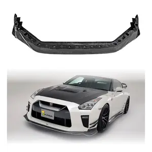 Premium Carbon Fiber VRS Style Front Lip For NISSAN R35 GTR Aerodynamic Performance Kit 2017-2021