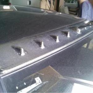 Para el nuevo Infiniti Q50 2018, fibra de carbono modificada de aleta de tiburón/ala superior <span class=keywords><strong>Evo</strong></span> con viga de refuerzo de parachoques de escape - Product Image 1