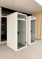Cabine d'enregistrement insonorisée mobile moderne, Pod de bureau, Salle de batterie personnalisée, pour diffusion en direct, entrepôt silencieux extérieur