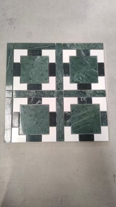 Azulejo de mosaico de mármol verde Jade antideslizante para decoración de paredes y suelos de baño y cocina mosaicos de arte mármol verde - Product Image 3