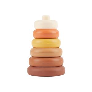 Bieco Torre Apilable Silicona Chocolate Bliss 6 piezas - Product Image 1