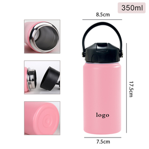 BPA miễn phí chân không đôi tường trẻ em trường Bền nắp nước bằng thép không gỉ chai Tumbler với rơm - Product Image 4
