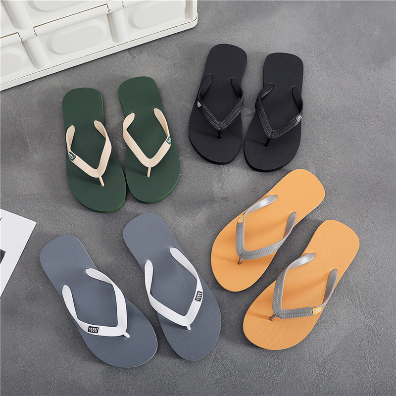 Rubber Flip Flops Non-slip Personality Clamp Beach Summer Flip-Flops Slippers for Men