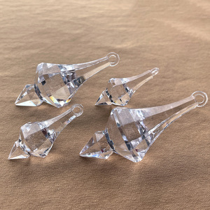 Atacado Plastic Light Prism <span class=keywords><strong>Chandelier</strong></span> Acessórios Acrílico Wedding Teto Decoração Pingente Crystal Clear Acrílico Ornamento - Product Image 3