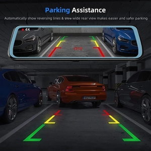 Dash Cam per <span class=keywords><strong>Auto</strong></span> 10 Pollici, Specchietto Retrovisore con Telecamera Anteriore e Posteriore 4K 2160p, Compatibile con Carplay e Android <span class=keywords><strong>Auto</strong></span>, Connessione a 2 Telecamere - Product Image 6