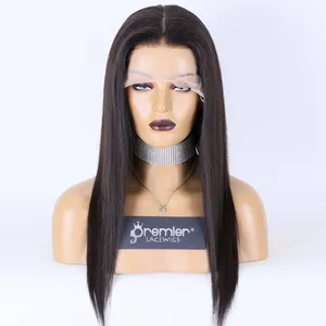 HD Transparent Silk Base Full Lace Wig Hot Sell Cheap Human Hair Wig Brazilian Human Hair With 4*4 Silk Top For Women