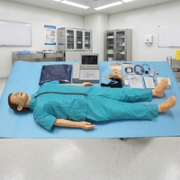 Simulador Inteligente de RCP para Escuelas de Medicina y Exámenes de Emergencia Hospitalarios, Pantalla LCD a Color que Muestra Datos de Operación, Conexión a PC