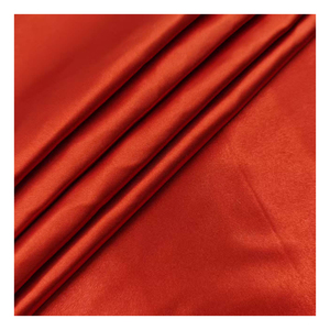 Tissu satiné tissé en polyester 100% biologique écologique 50D*75D 83 GSM 228T, résistant aux taches, séchage rapide, <span class=keywords><strong>l</strong></span>éger, uni, <span class=keywords><strong>pour</strong></span> robes - Product Image 2